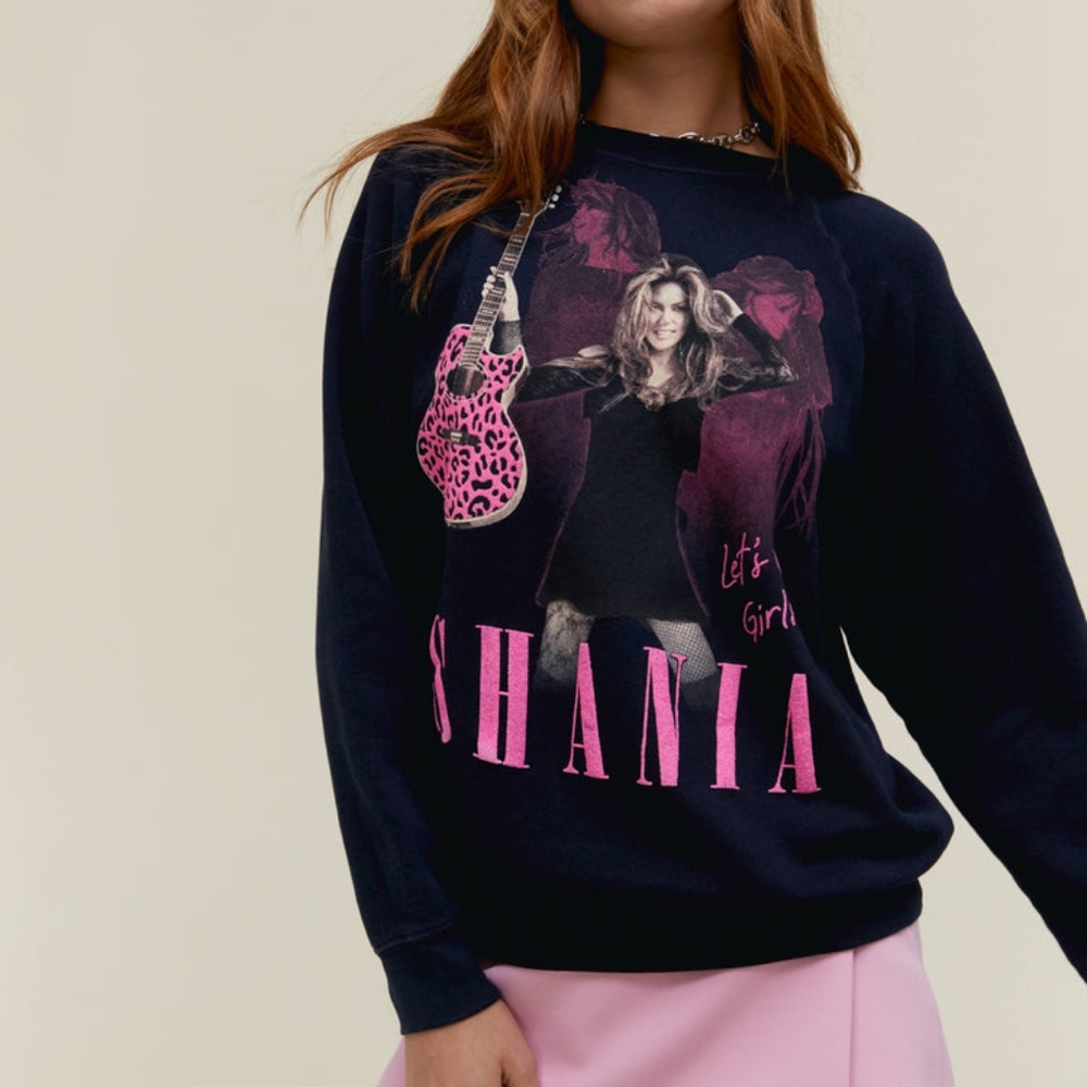 SHANIA TWAIN LEOPARD GUITAR VINTAGE SWEATSHIRT